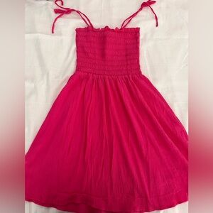 Exist Vibrant Pink Gauze Dress